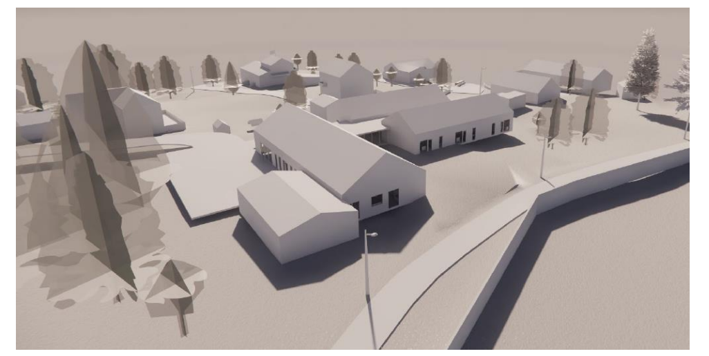Figur 3: 3D-presentasjon av planlagt tiltak
