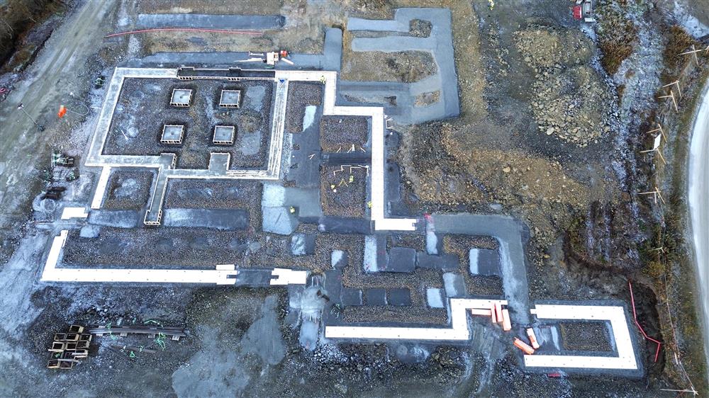 Byggeplass for sykehjem - Klikk for stort bilde